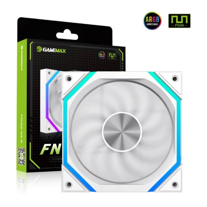 فن کیس گیمینگ گیم مکس مدل FN12A N2 White - 6